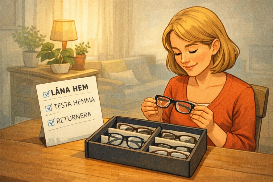 Låna hem glasögon